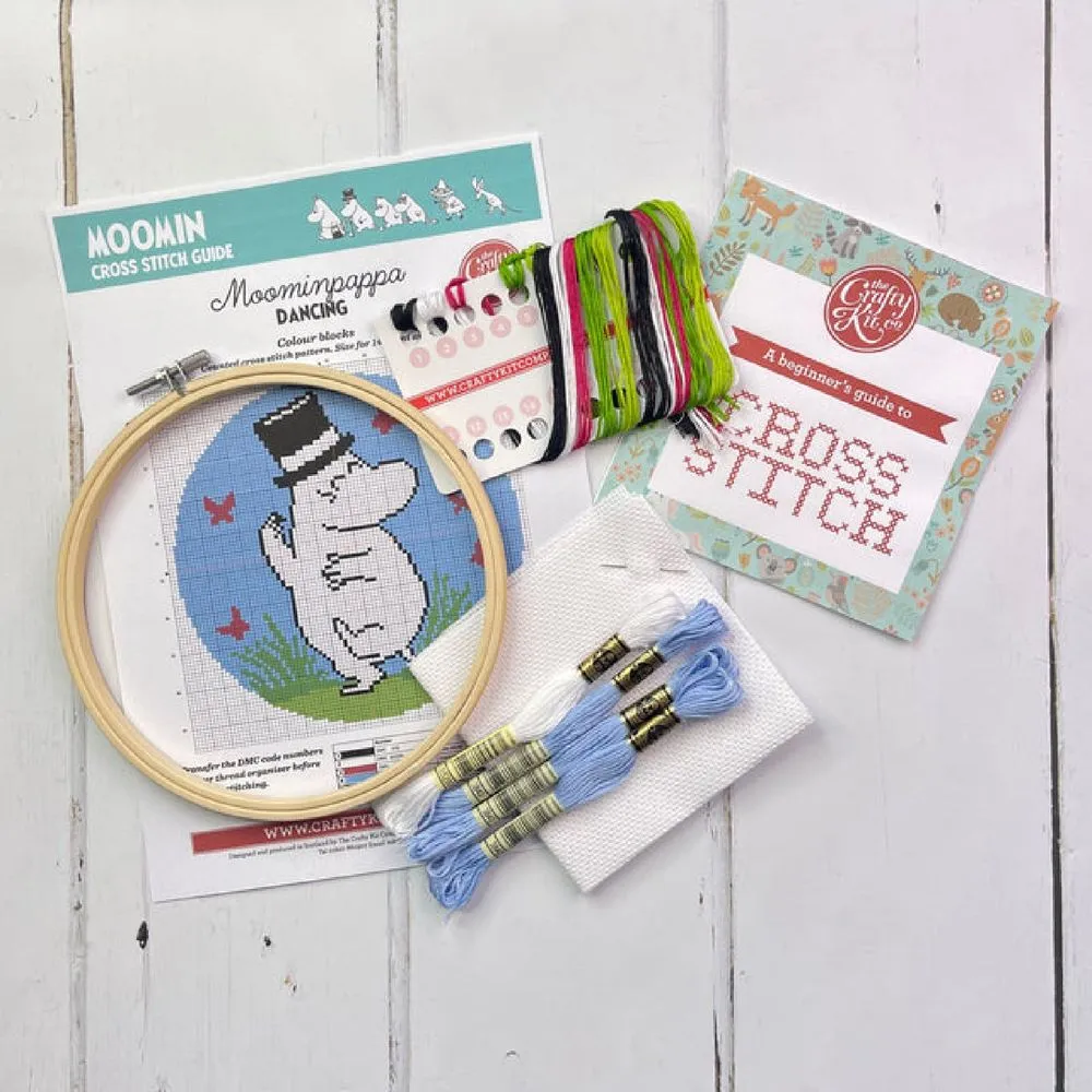 Moomin Cross Stitch Kit Moominpappa Dancing