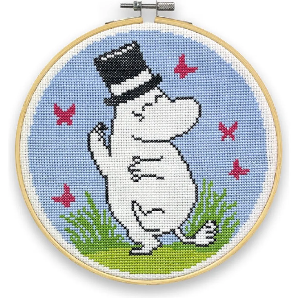 Moomin Cross Stitch Kit Moominpappa Dancing