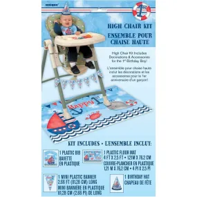 Nautical 1st Birthday High Chair Kit
