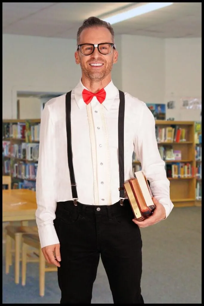 Nerd Kit (Glasses, Suspenders and Bowtie)
