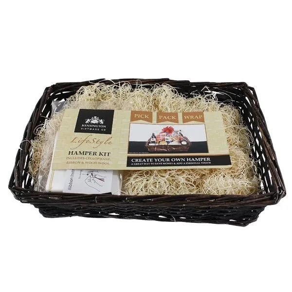 Oblong Hamper Basket Kit