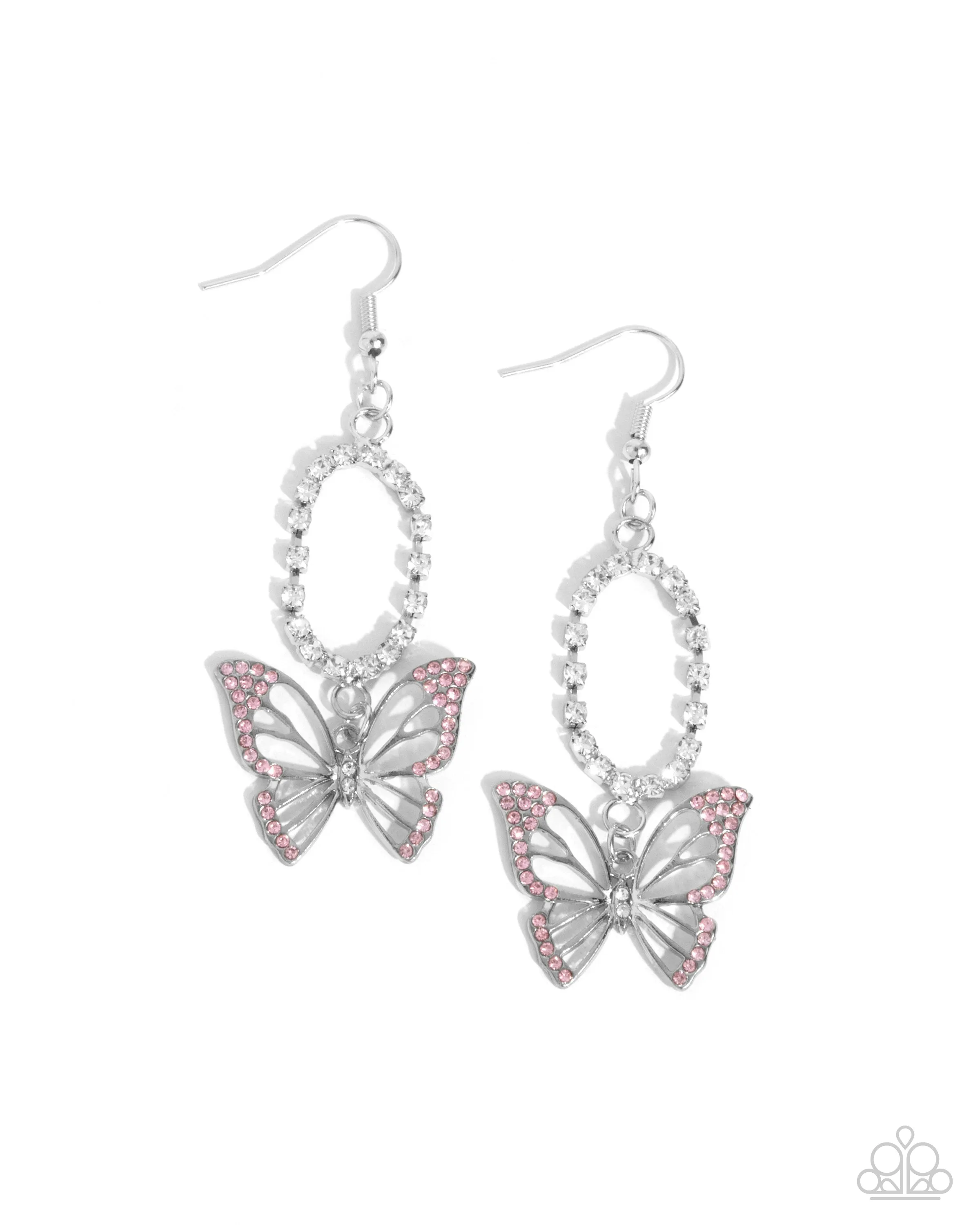 Open Door Jewelry - Aerial Avenue - Pink Earrings - Paparazzi Accessories