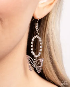 Open Door Jewelry - Aerial Avenue - Pink Earrings - Paparazzi Accessories
