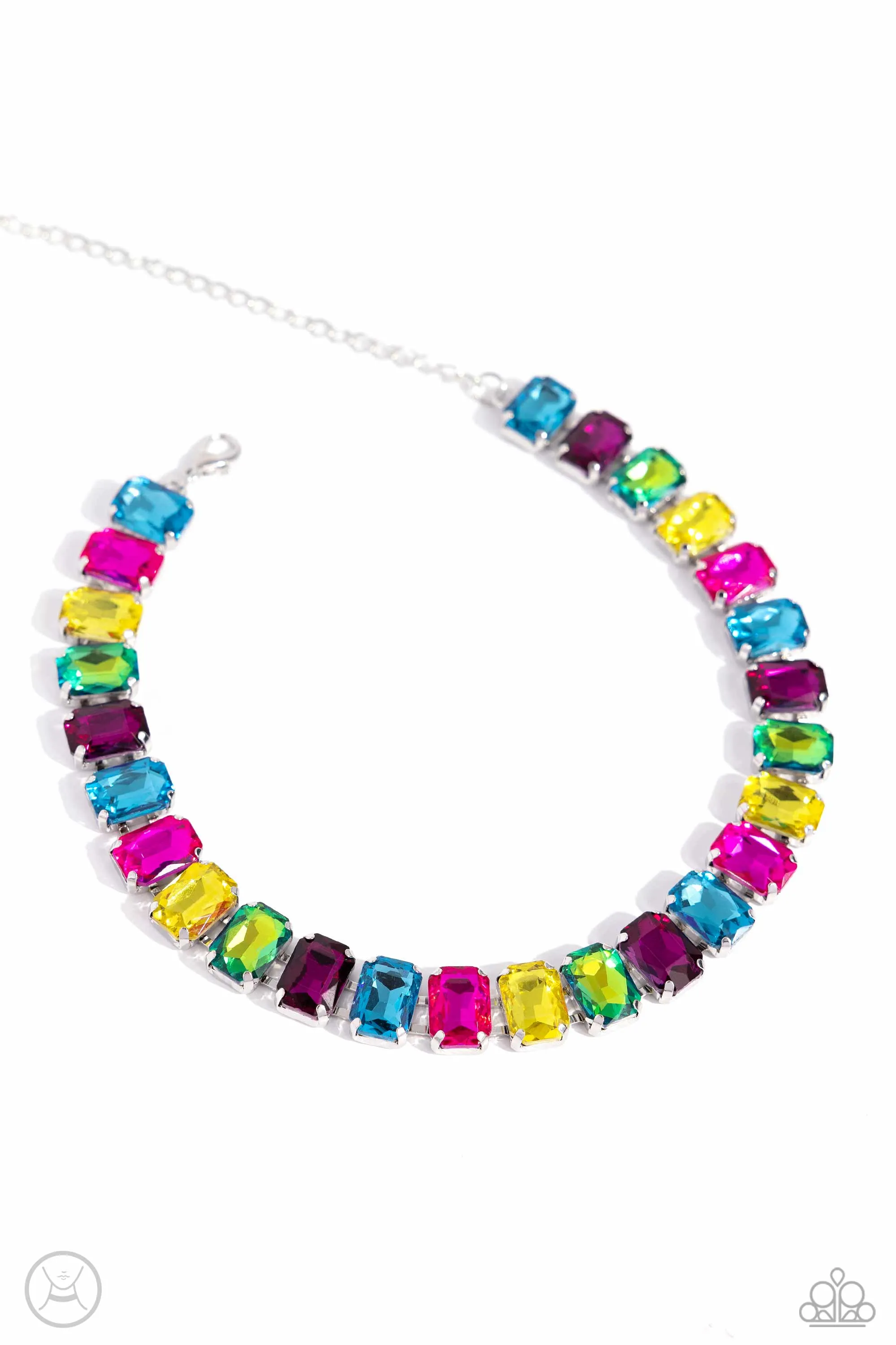 Open Door Jewelry - Ecstatic Emeralds - Multi Necklace - Paparazzi Accessories