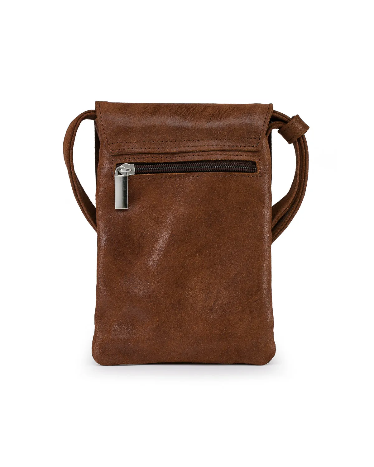 Penny Phone Bag: Dark Brown
