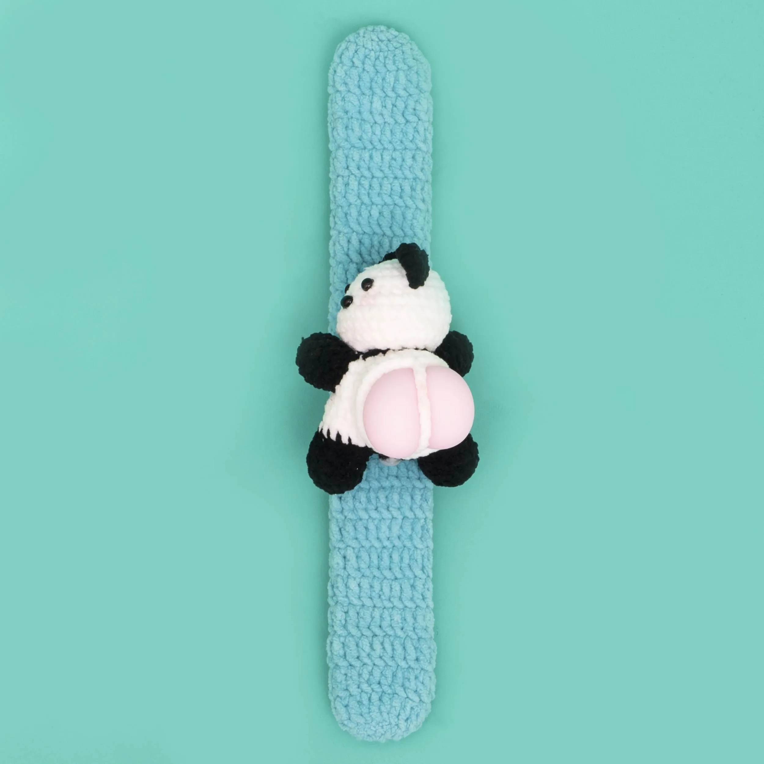 Press Bubble animal with Slap Bracelets Crochet Kit