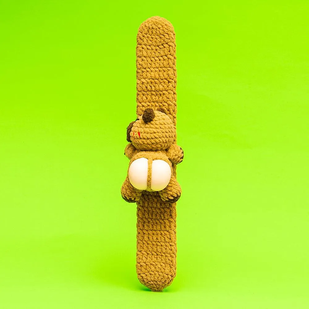 Press Bubble animal with Slap Bracelets Crochet Kit