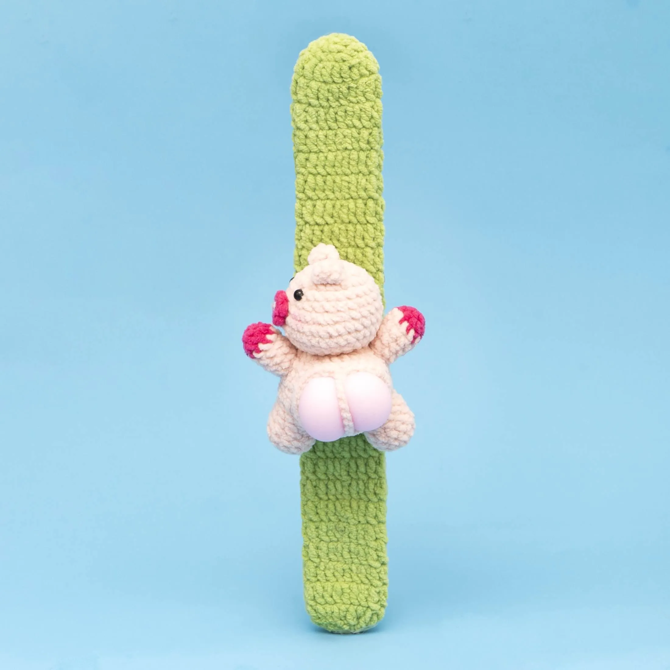 Press Bubble animal with Slap Bracelets Crochet Kit