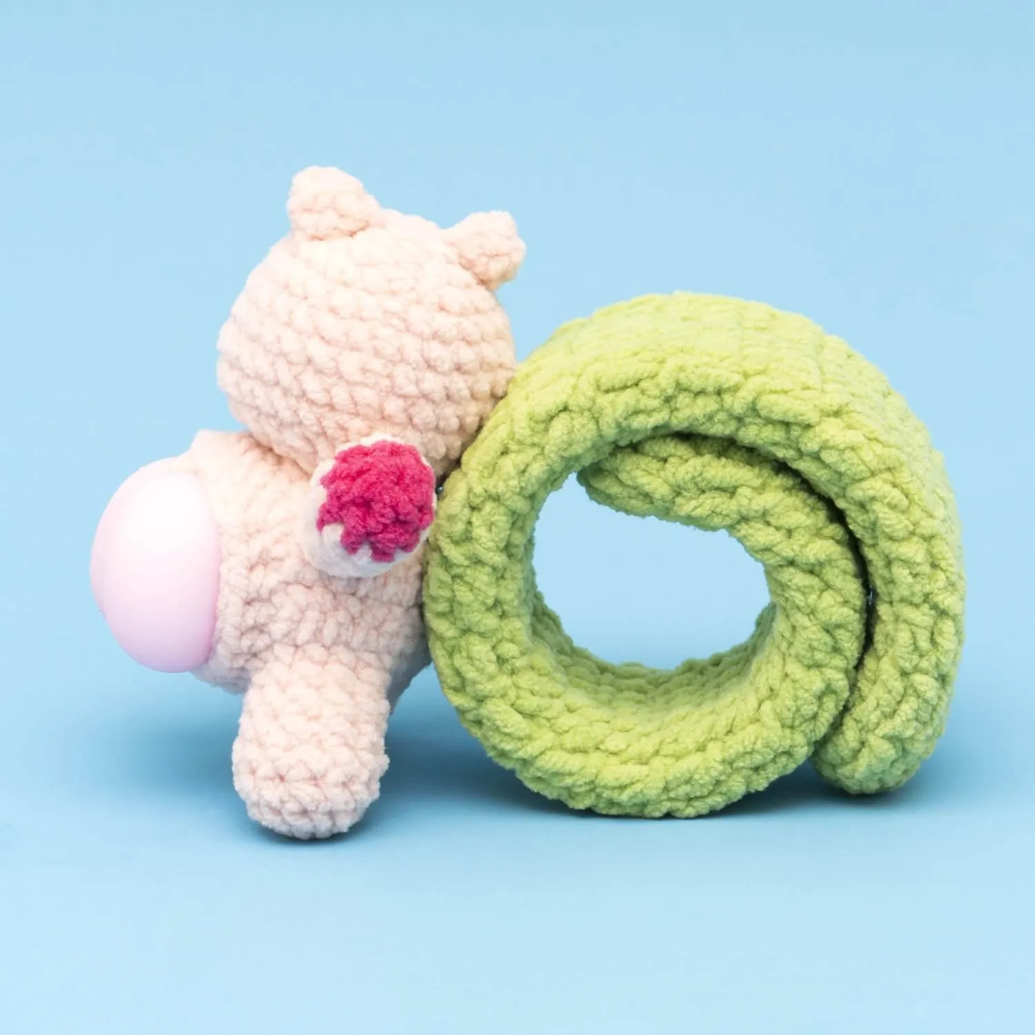 Press Bubble animal with Slap Bracelets Crochet Kit