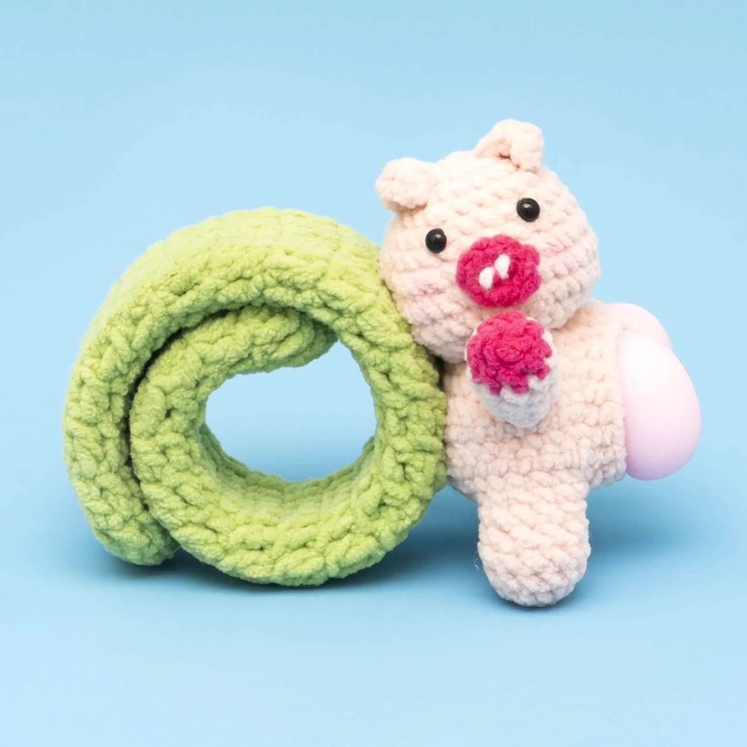 Press Bubble animal with Slap Bracelets Crochet Kit