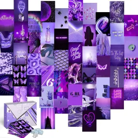 Purple E-Girl Wall Collage Kit