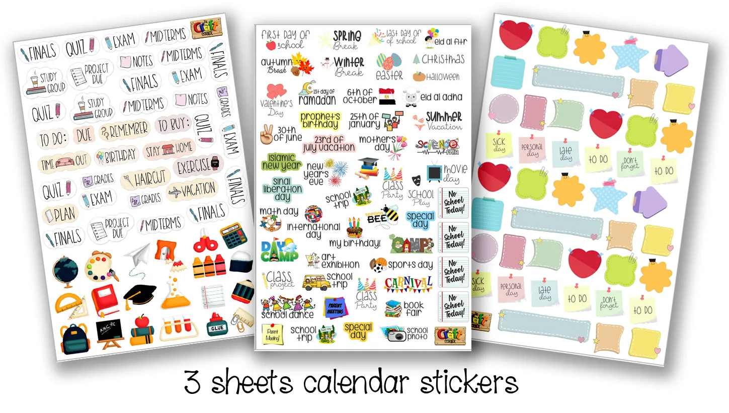 ""Fashion girls" School labels packs