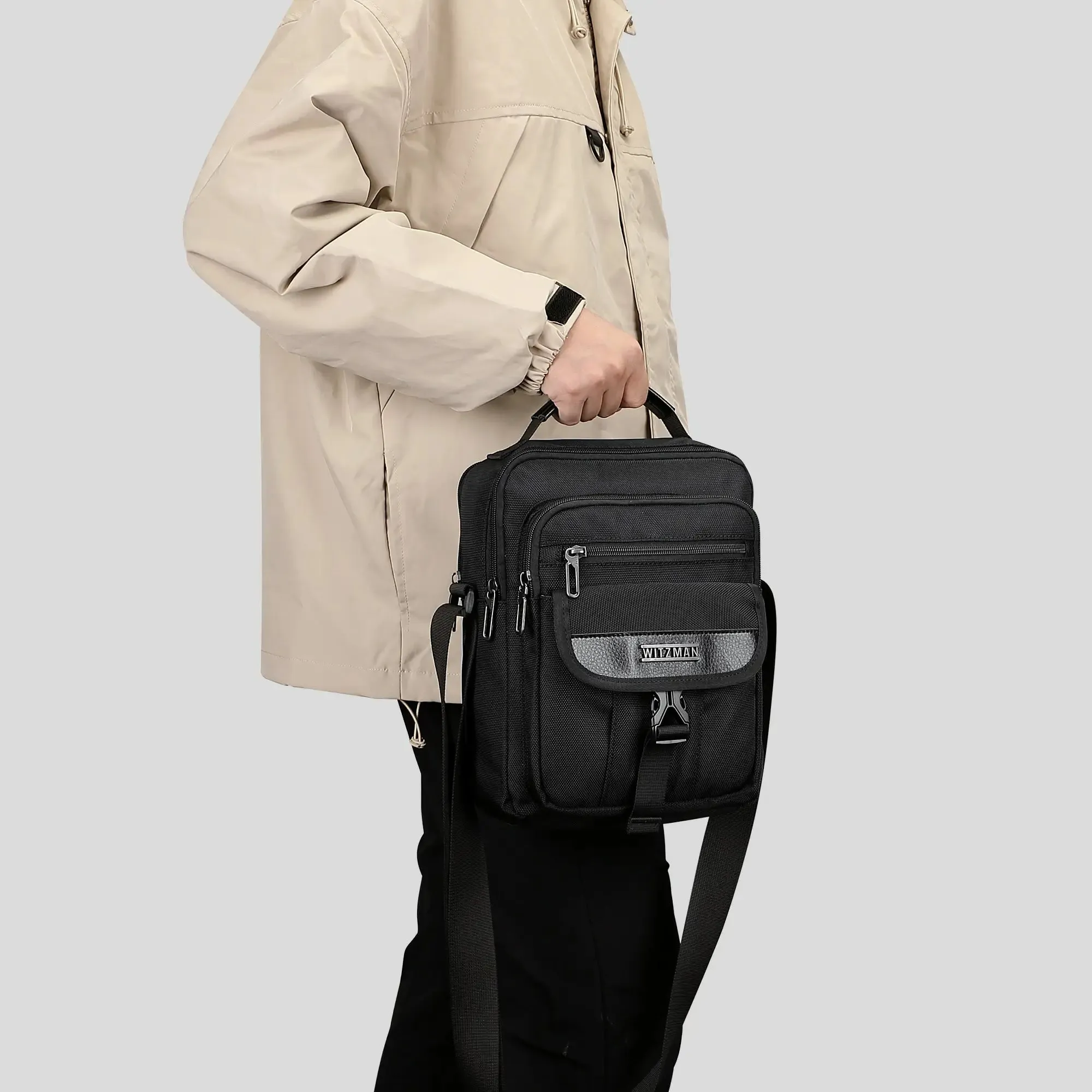 Travel Shoulder Bag Lightweight Small Casual Messenger Bag for Work Traveling