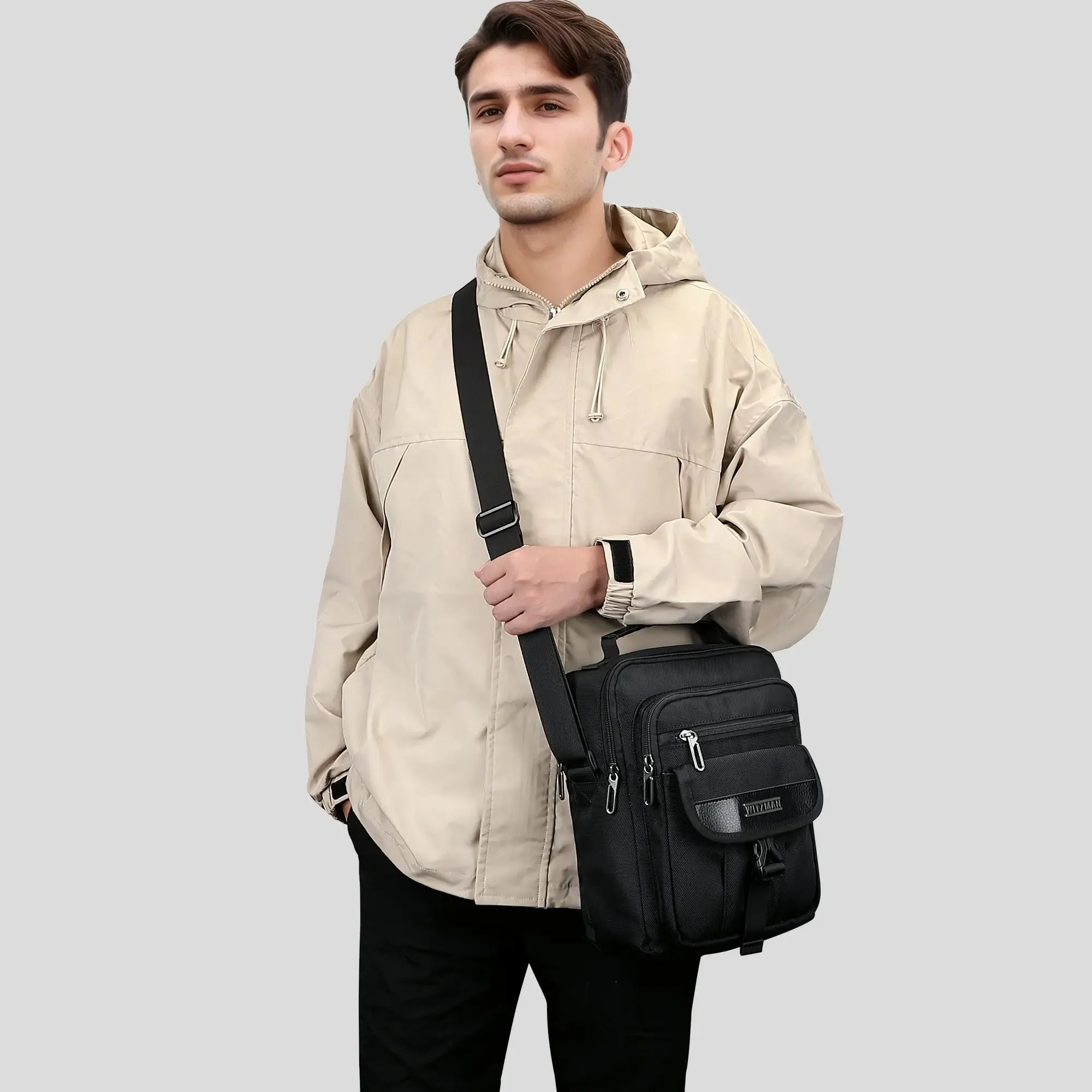 Travel Shoulder Bag Lightweight Small Casual Messenger Bag for Work Traveling