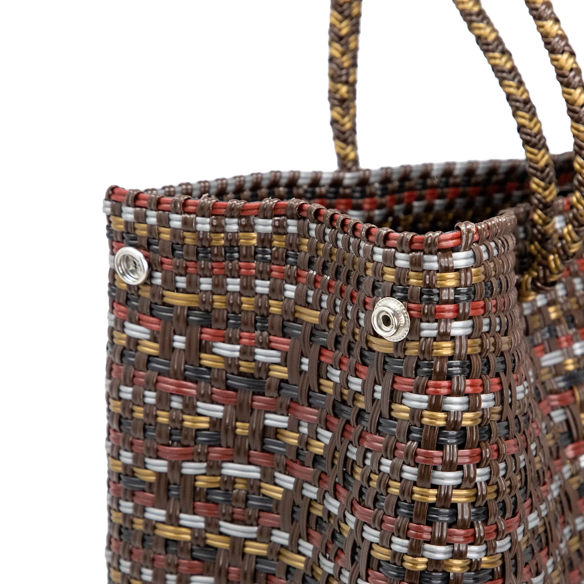 TRAVEL TAUPE GOLD TOTE WITH CLUTCH