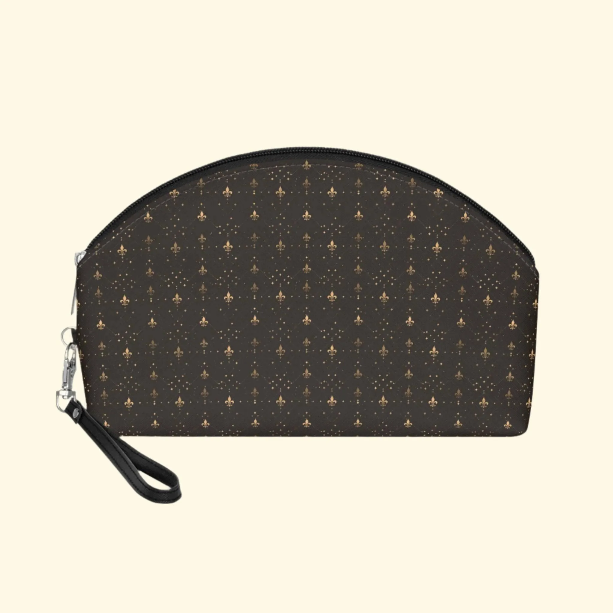 Vintage Fleur-de-Lis Makeup Bag