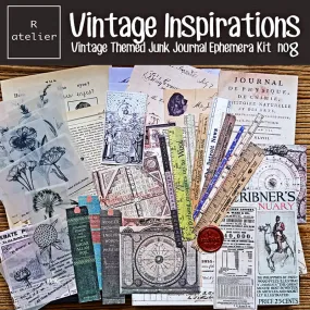 Vintage Inspirations Scrapbooking Paper Ephemera Kit
