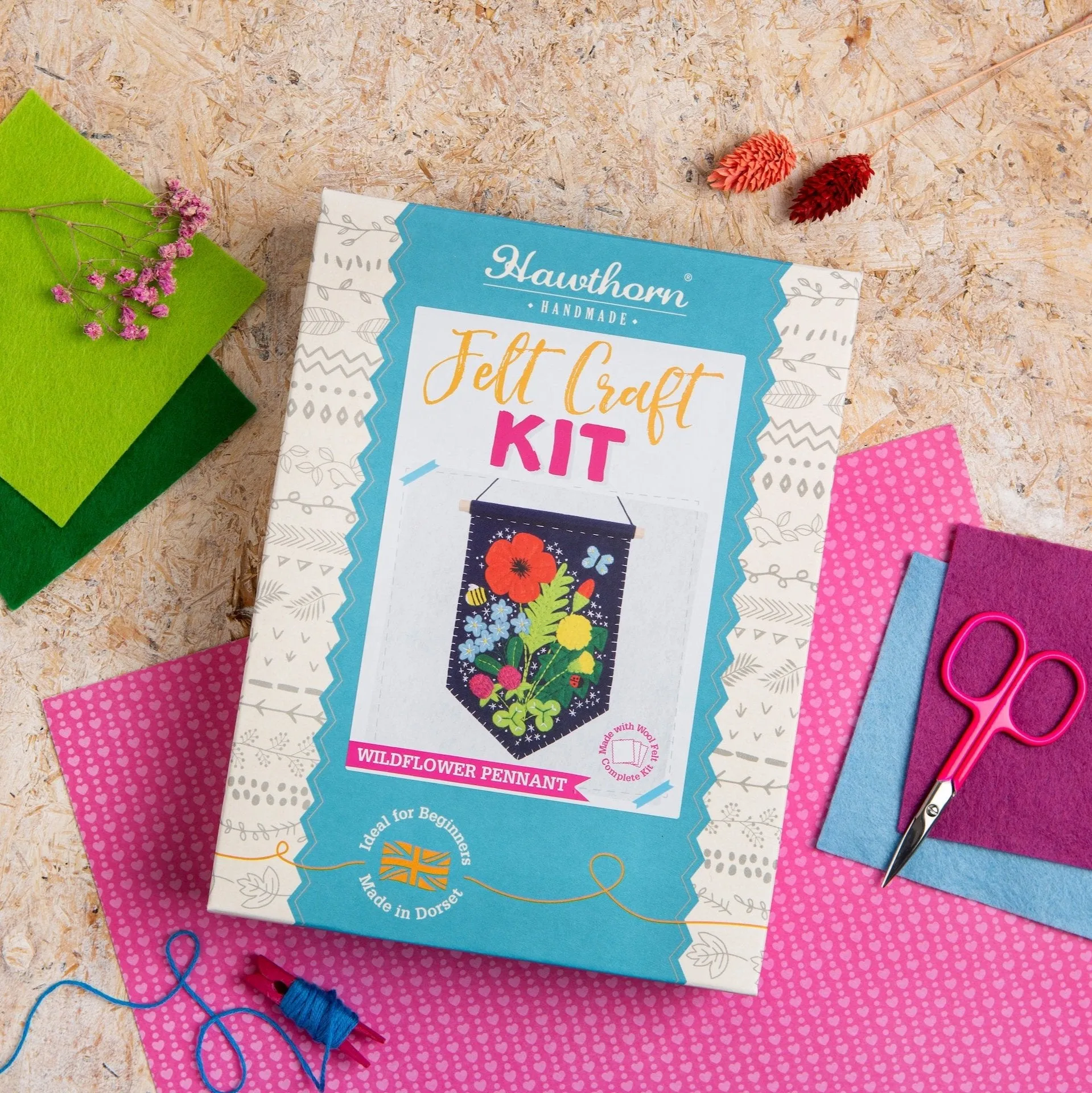 Wildflower Pennant Felt Craft Kit
